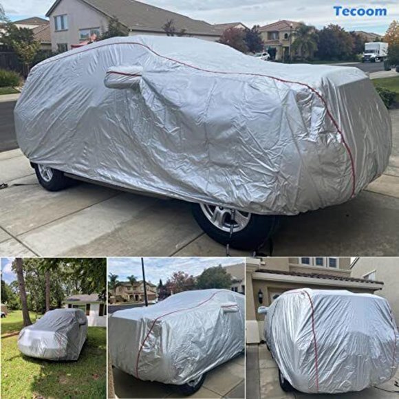 Tecoom Hard Shell Zipper Design Waterproof UV-Proof Windproof Car Cover NIB - Picture 6 of 13